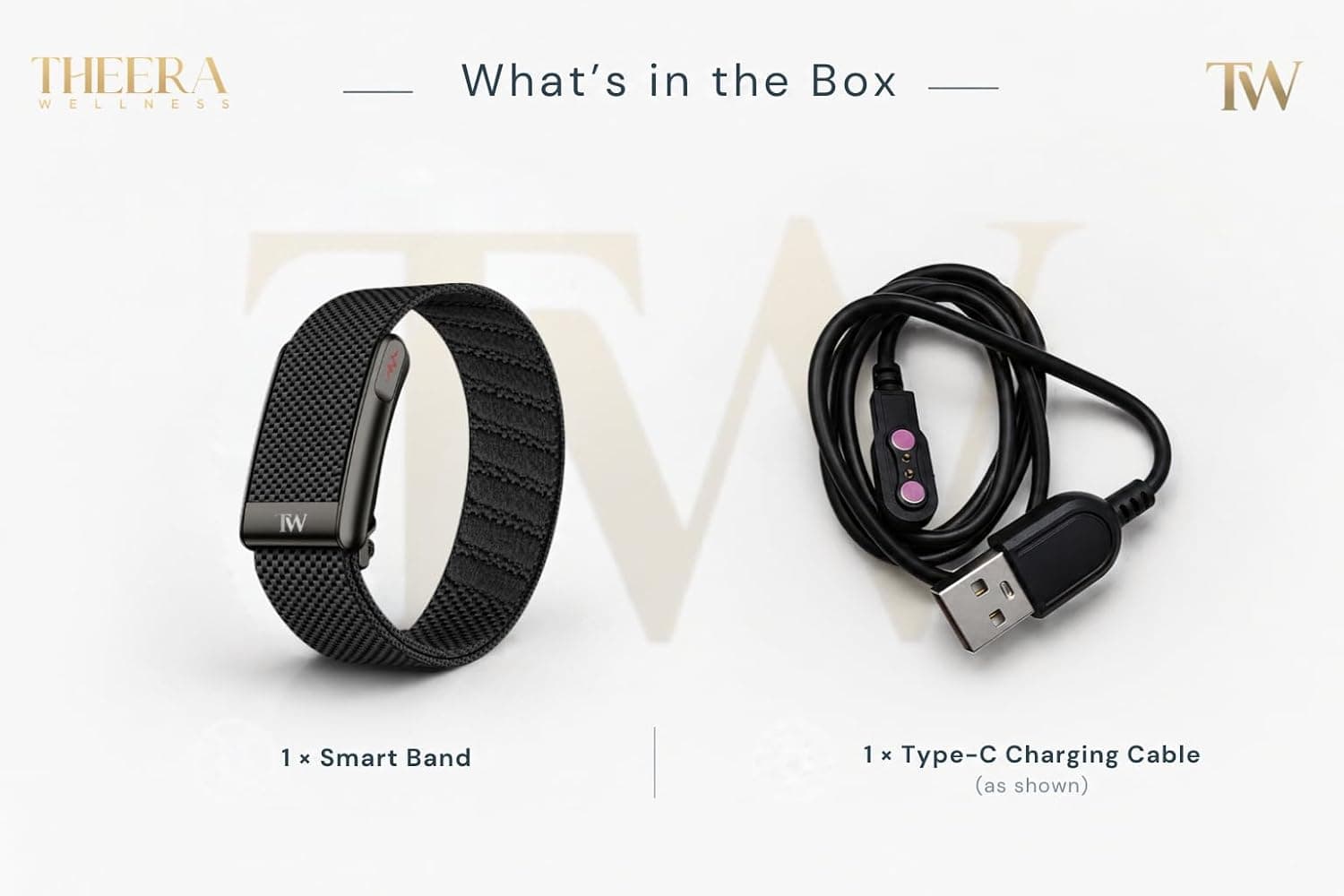 Theera Pro black — complete 24/7 health monitoring