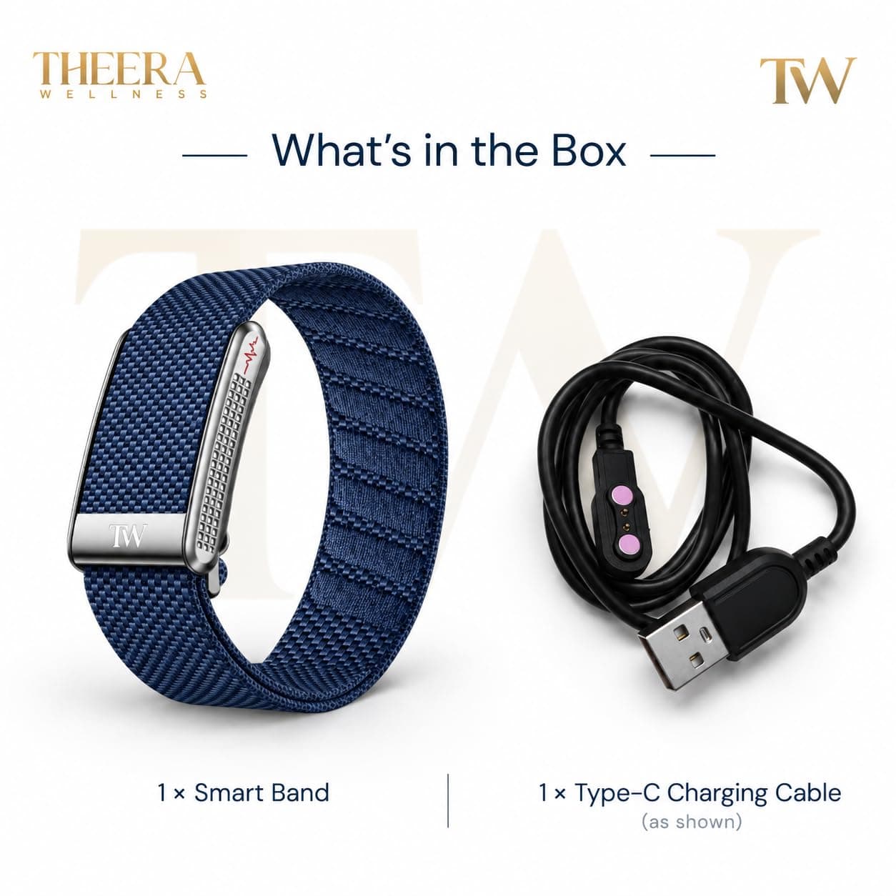 Theera Pro blue — complete 24/7 health monitoring