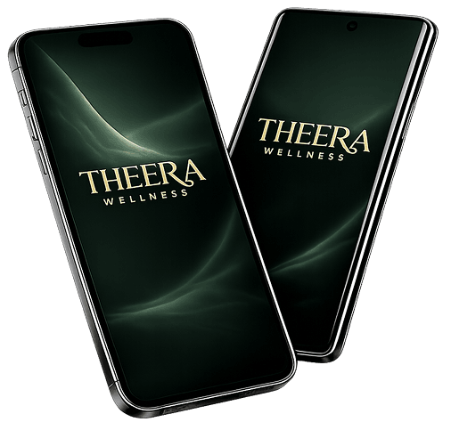 Aurora Wellness Ring app shown on iPhone and Android phone